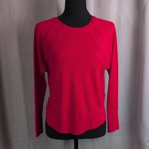 Vibrant Red Long Sleeve Top